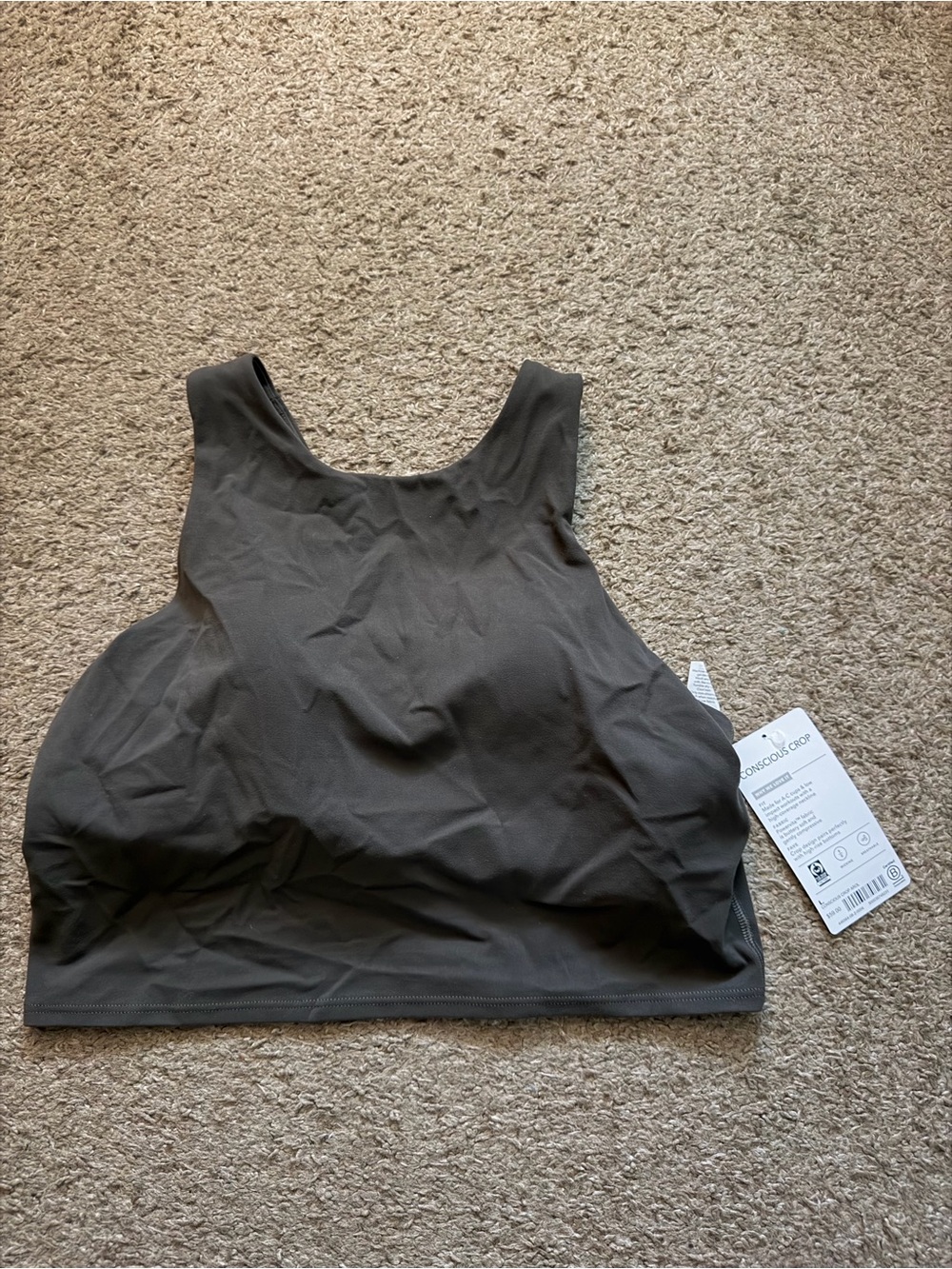*NWT Athleta High Neck Sports Bra Crop Top in